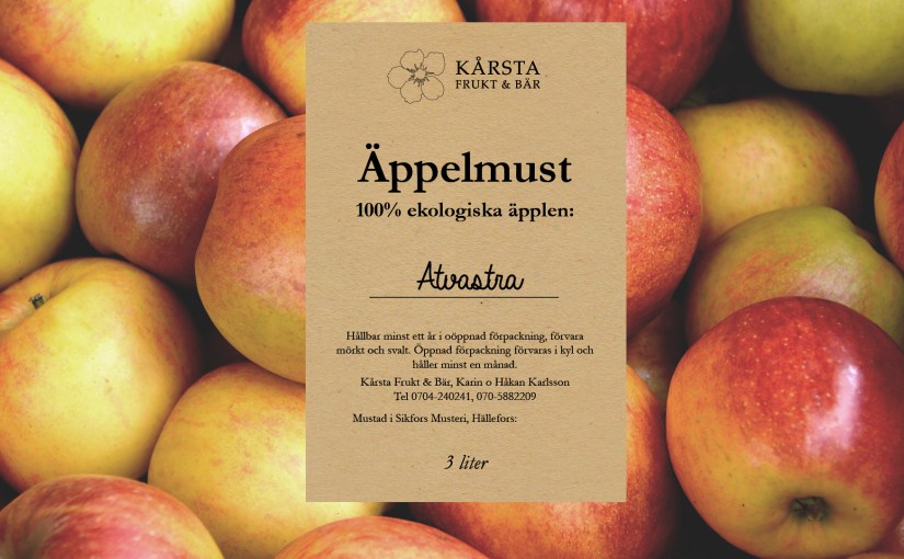 2019: Nu säljer vi&nbsp;äppelmust!